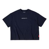 “WHENEVER” NY BASIC T-SHIRT / NAVY