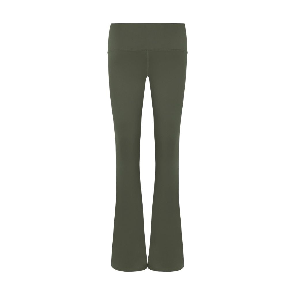"WHENEVER" FLATTERING HIGH - FLARE LEGGINGS / OLIVE