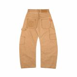 QUẦN DÀI "WHENEVER" DOUBLE-KNEE LEATHER PANTS / DUSTY SAND