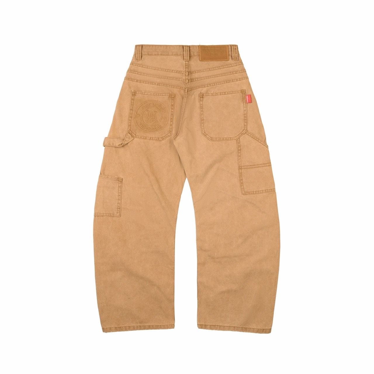 QUẦN DÀI "WHENEVER" DOUBLE-KNEE LEATHER PANTS / DUSTY SAND