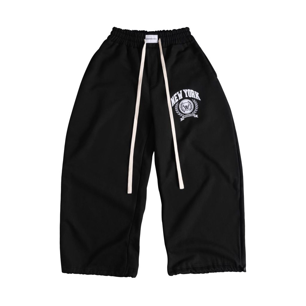 “WHENEVER” NY SWEATPANTS / BLACK