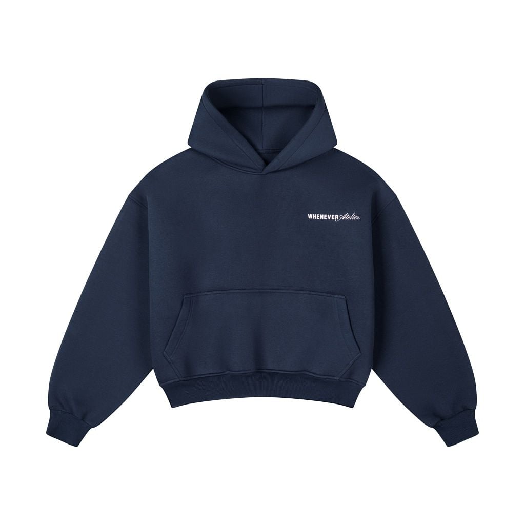 “WHENEVER” ATELIER ORIGIN HOODIE / NAVY