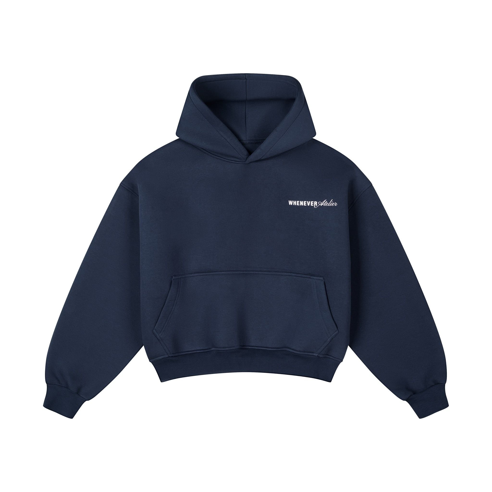 “WHENEVER” ATELIER ORIGIN HOODIE / NAVY