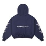 “WHENEVER” SUPER STAR HOODIE ZIP / NAVY