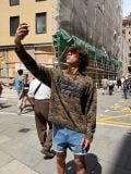 ÁO TAY DÀI “WHENEVER” WAFFLE CAMO LONG SLEEVES / MOSS GREEN