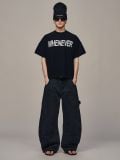 ÁO DỆT LEN “ WHENEVER “ SIGNATURE KNIT T - SHIRT / BLACK