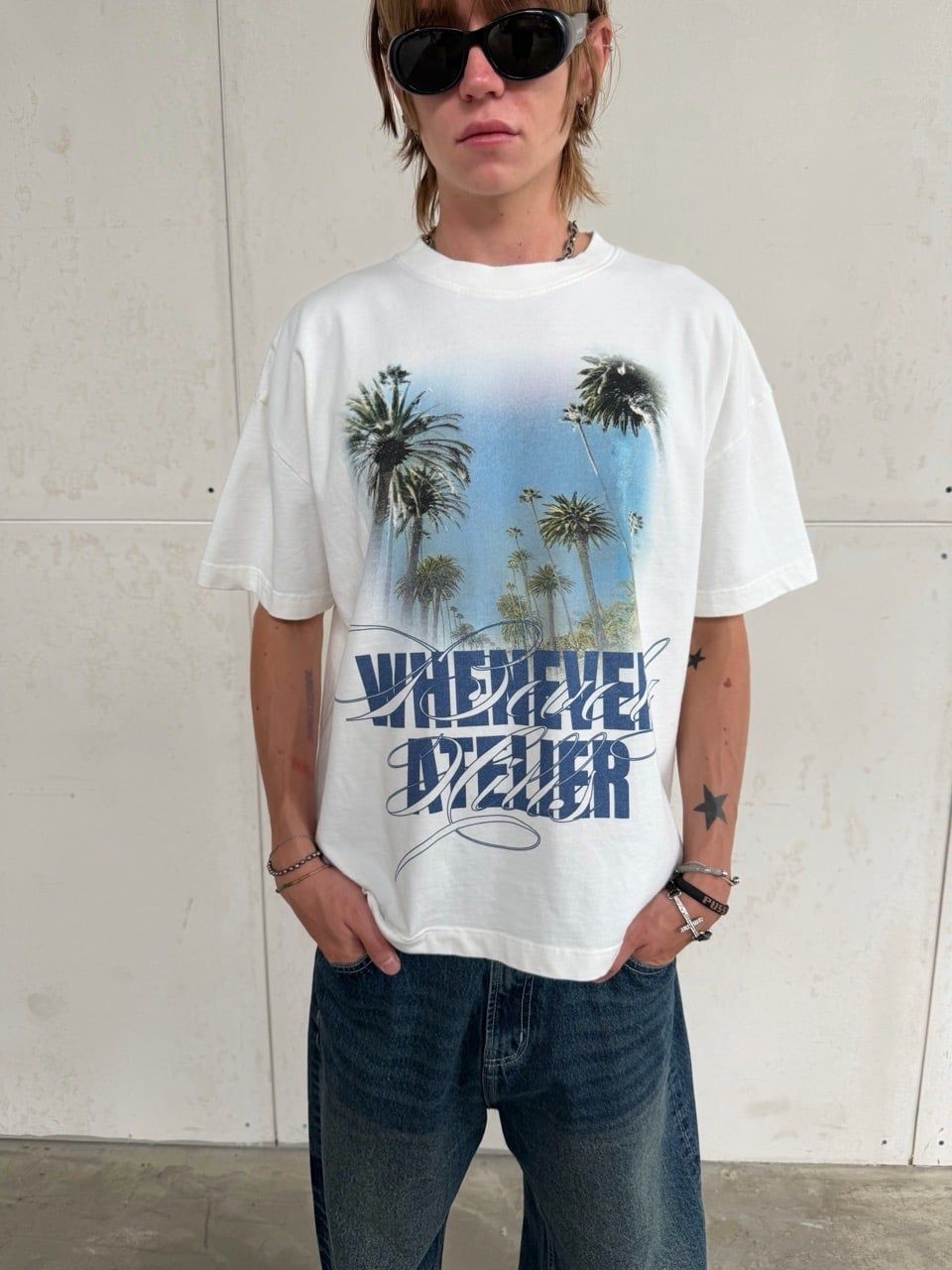 ÁO "WHENEVER" LA DREAM WASHED T-SHIRT/ WHITE