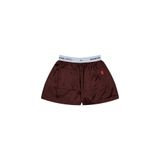 “WHENEVER” QUẦN SATIN PAJAMA SHORTS / BROWN