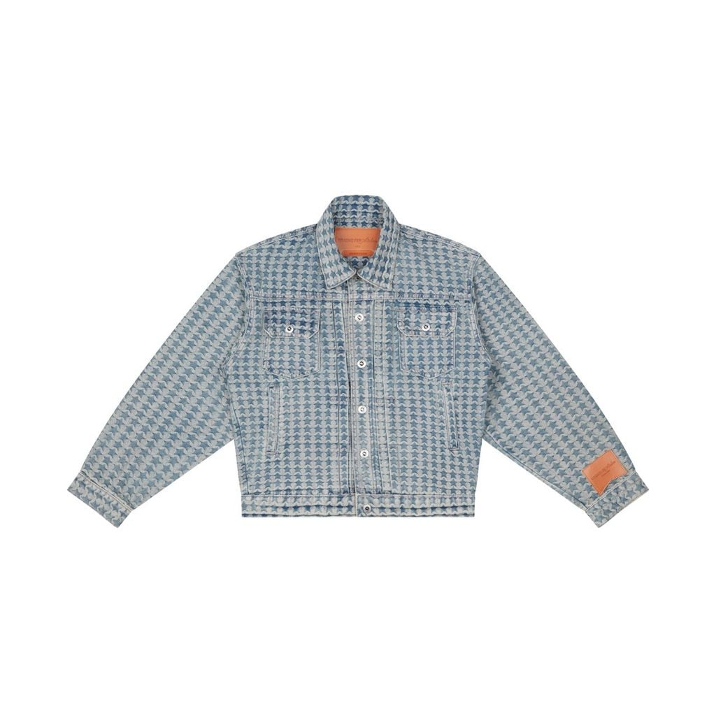 "WHENEVER" STAR WASH DENIM JACKET