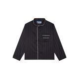 "WHENEVER" BỘ ÁO VÀ QUẦN DÀI SATIN LONG PAJAMA SHIRT + PANTS  / BLACK