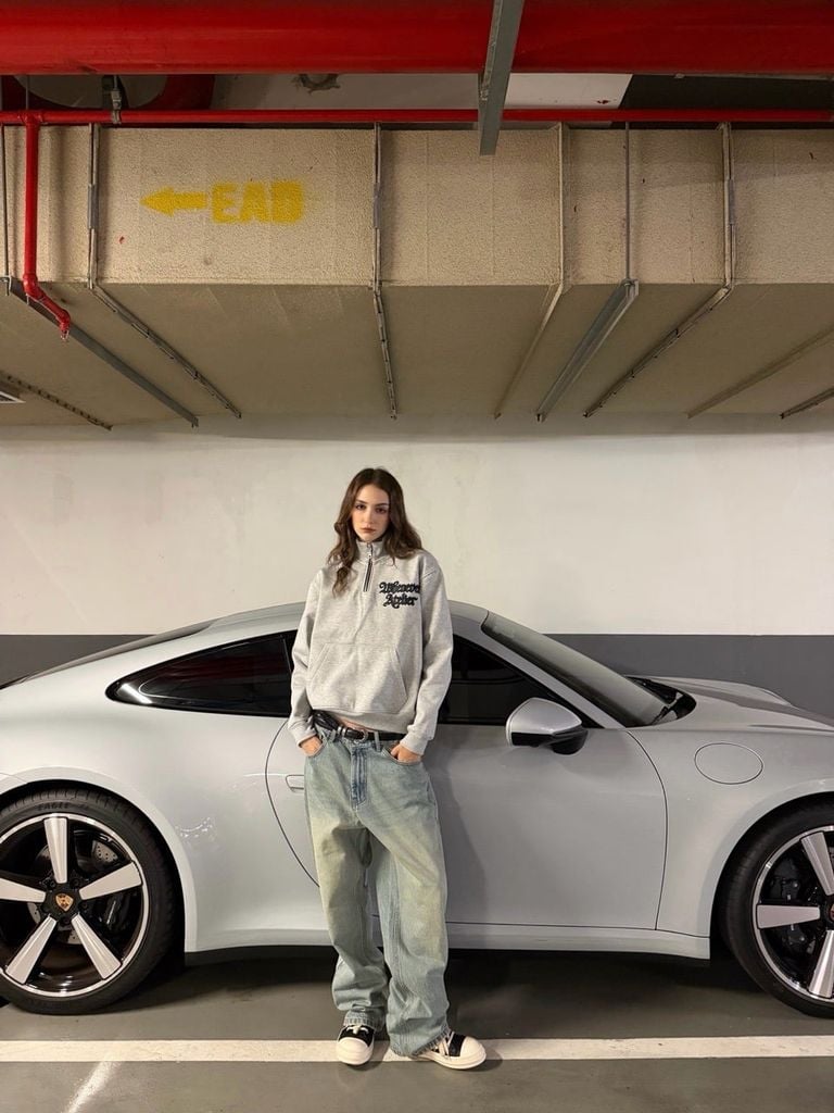 ÁO “WHENEVER” LOGO HALF-ZIP SWEATSHIRT / PREMIUM GREY