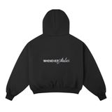 "WHENEVER" NY HOODIE / BLACK