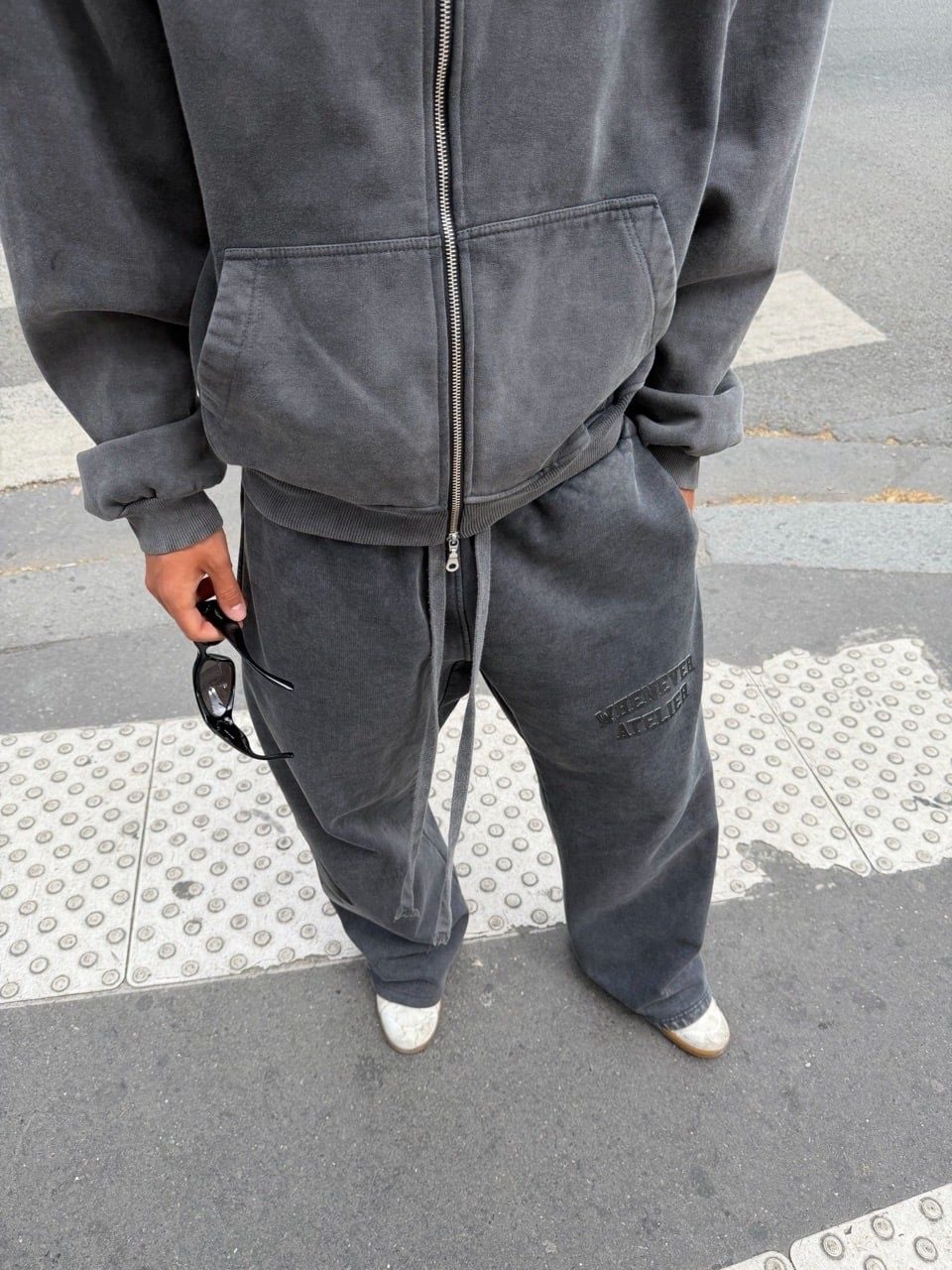 QUẦN "WHENEVER" ATELIER WASHED SWEATPANTS/ VINTAGE GREY