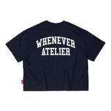“WHENEVER” NY BASIC T-SHIRT / NAVY