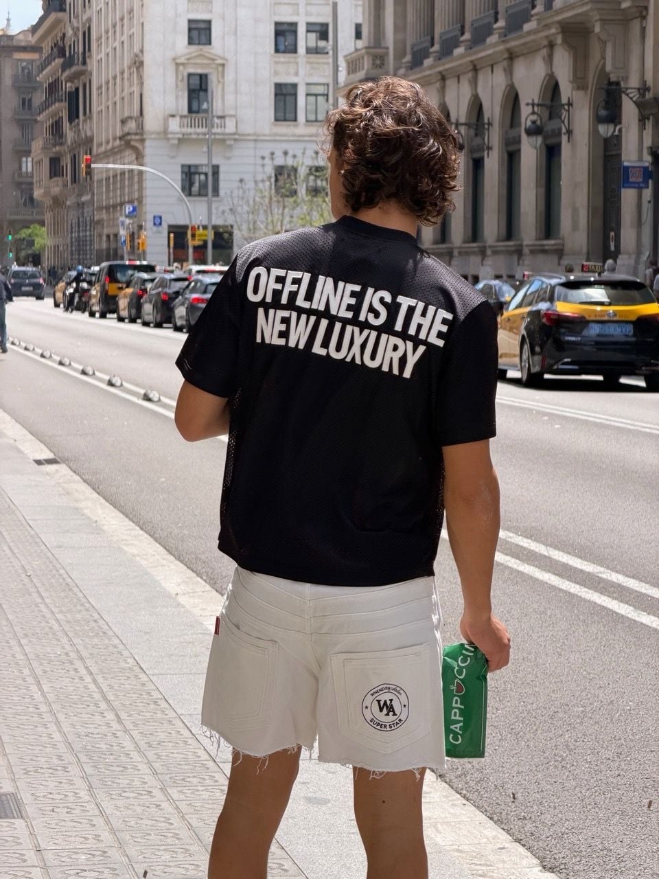 QUẦN “WHENEVER” WASHED DENIM SHORTS / WHITE