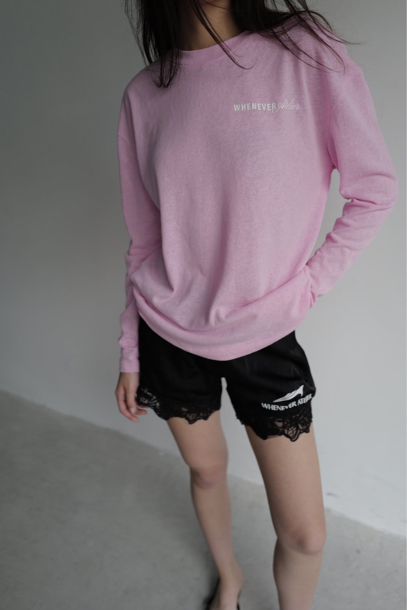 Áo tay dài "WHENEVER" STAR MANIFESTO LONGSLEEVES/ PINK