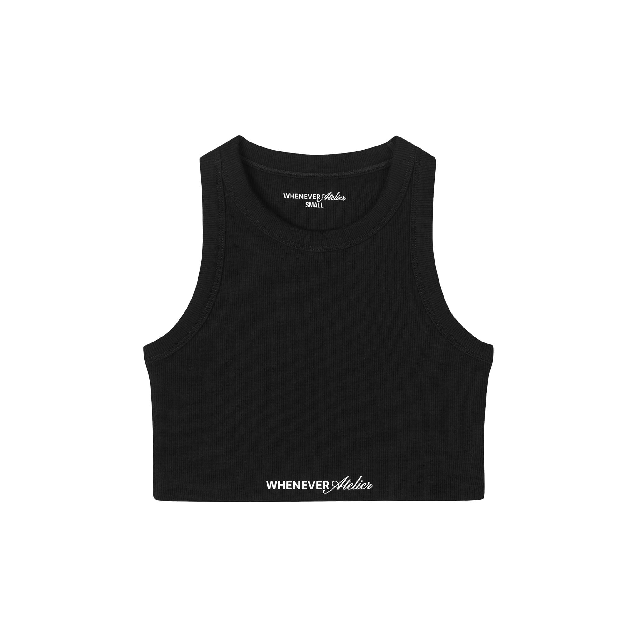 "WHENEVER" SOFT TANK TOP / BLACK