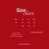 “WHENEVER” WOOL PANTS / CAMEL