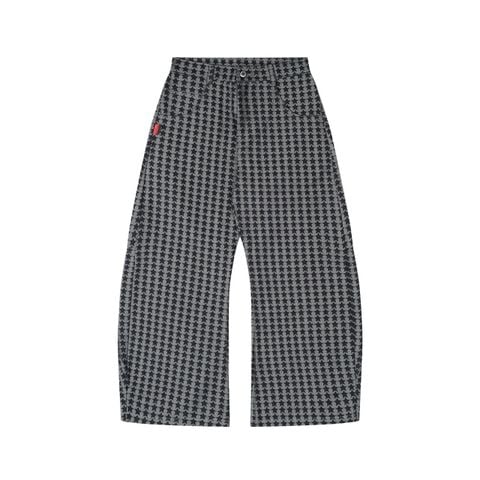 "WHENEVER" STAR RAW DENIM PANTS / BLACK