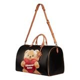 “WHENEVER” BEAR LEATHER BAG / BLACK