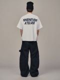 ÁO DỆT LEN “ WHENEVER “ SIGNATURE KNIT T - SHIRT / WHITE