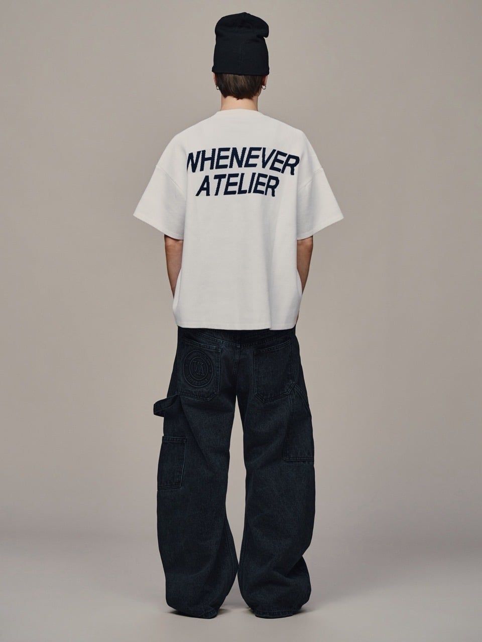 ÁO DỆT LEN “WHENEVER“ SIGNATURE KNIT T-SHIRT / WHITE