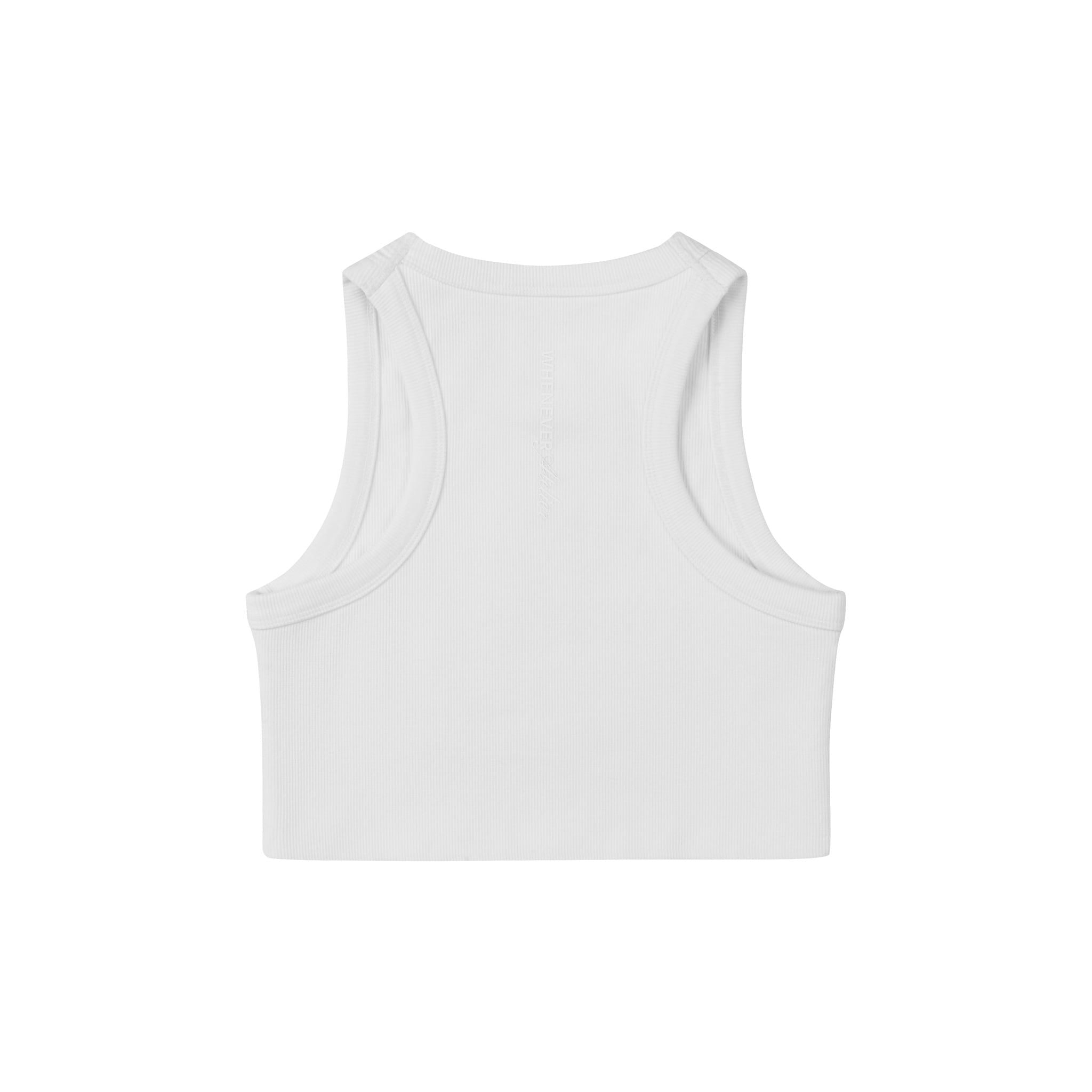 "WHENEVER" SOFT TANK TOP / WHITE