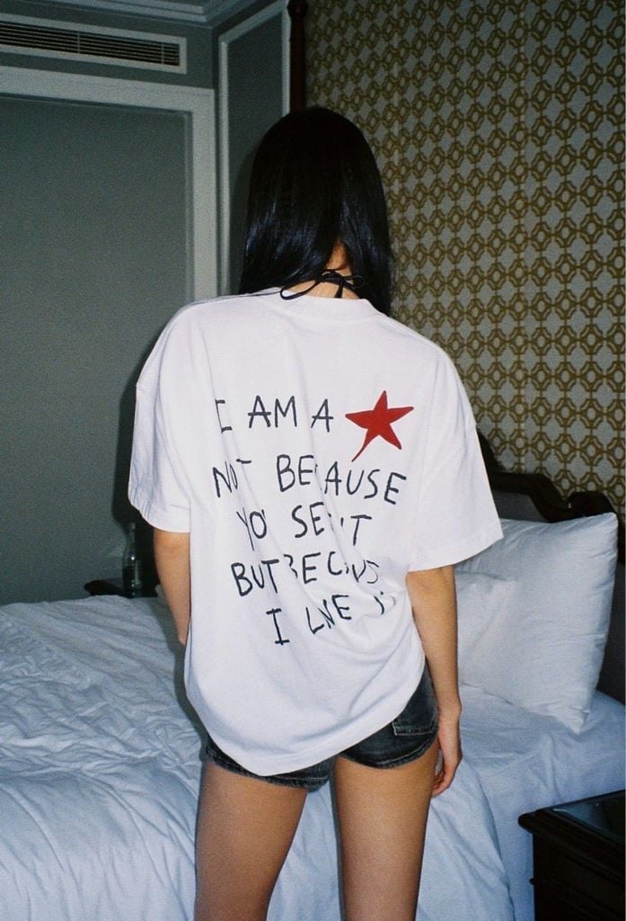 ÁO "WHENEVER" I AM A STAR T-SHIRT / WHITE
