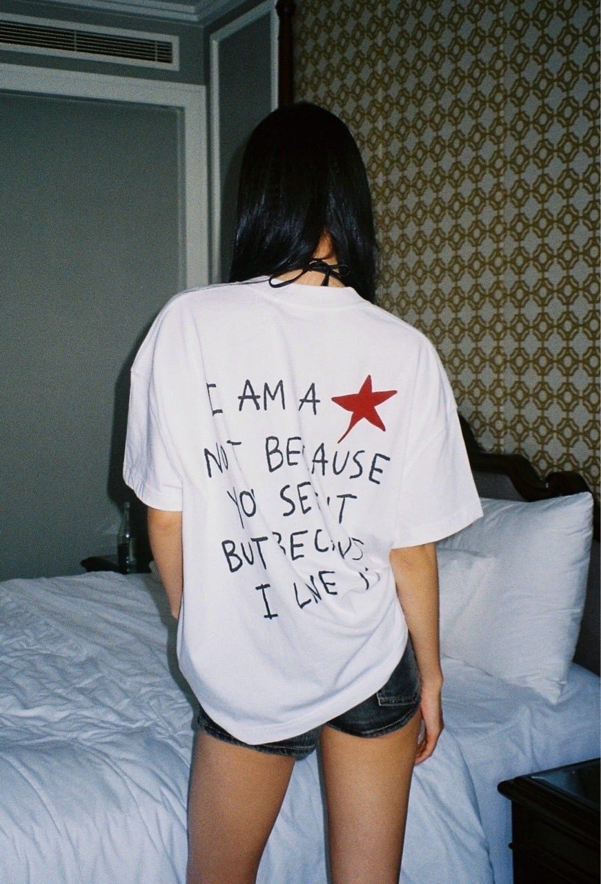 ÁO "WHENEVER" I AM A STAR T-SHIRT / WHITE