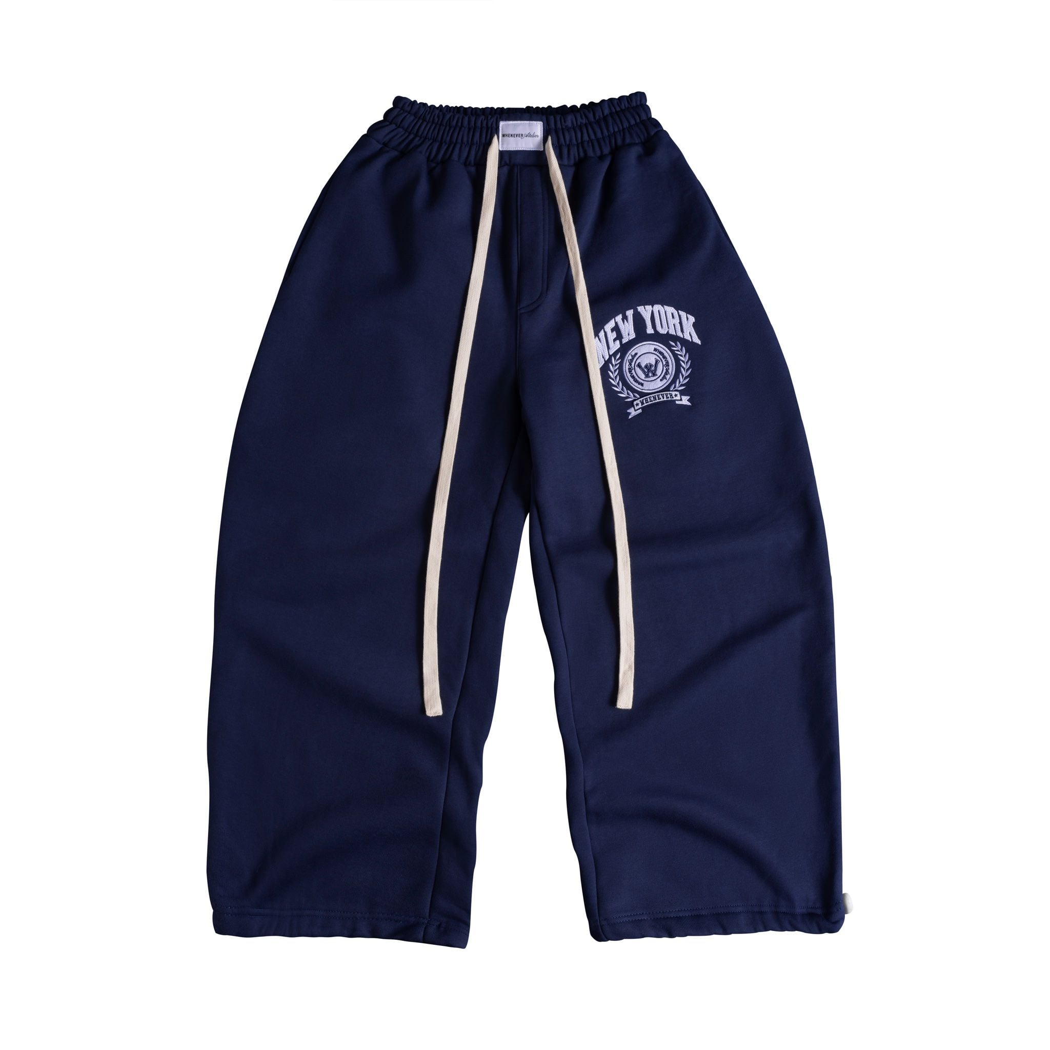 “WHENEVER” NY SWEATPANTS / NAVY