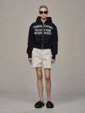 ÁO KHOÁC “WHENEVER” SS26 CROPPED ZIP-UP HOODIE / BLACK