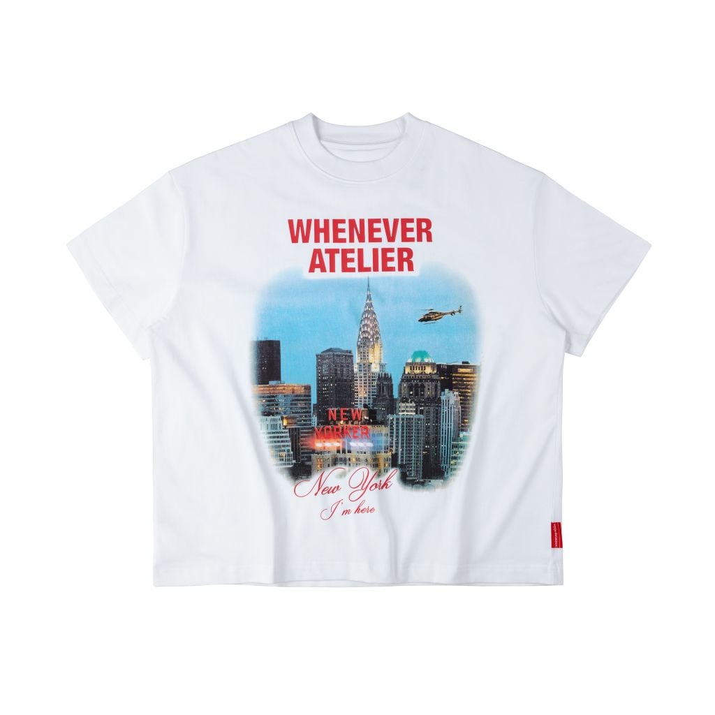 “WHENEVER” NEW YORK CITY T-SHIRT / WHITE