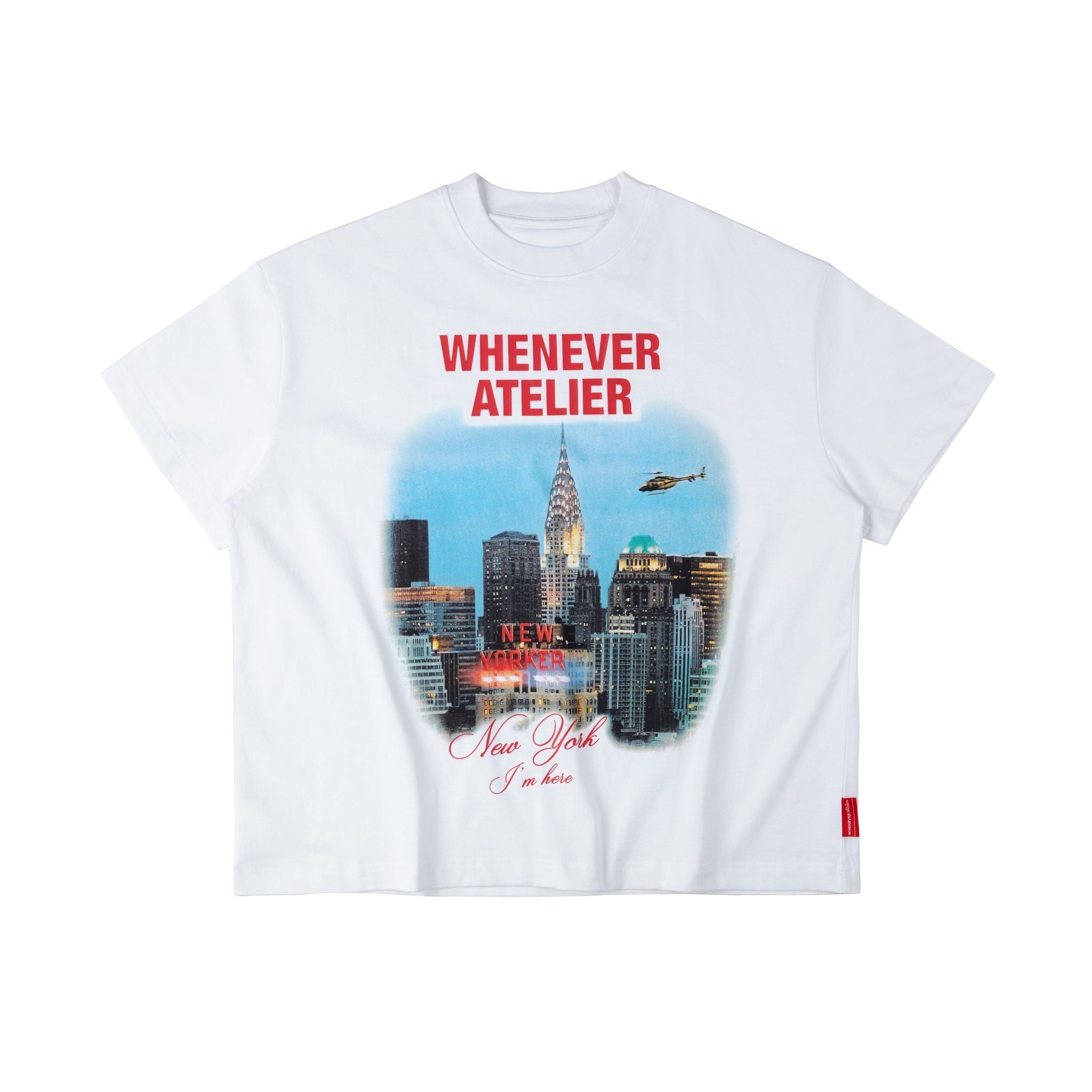 “WHENEVER” NEW YORK CITY T-SHIRT / WHITE