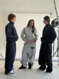 ÁO “WHENEVER” LOGO HALF-ZIP SWEATSHIRT / PREMIUM GREY