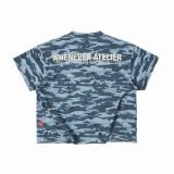 ÁO “WHENEVER” WAFFLE CAMO T-SHIRT / BLUE
