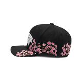 “WHENEVER” SAKURA FITTED CAP / BLACK