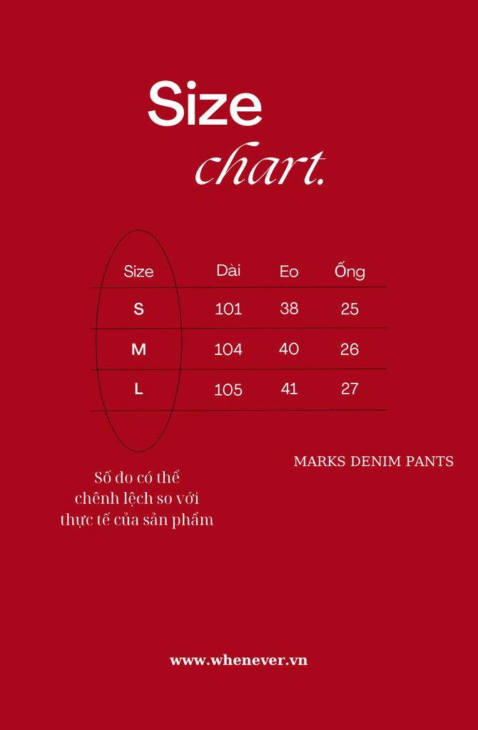QUẦN DÀI “WHENEVER” ATELIER MARKS DENIM / WASH BLUE