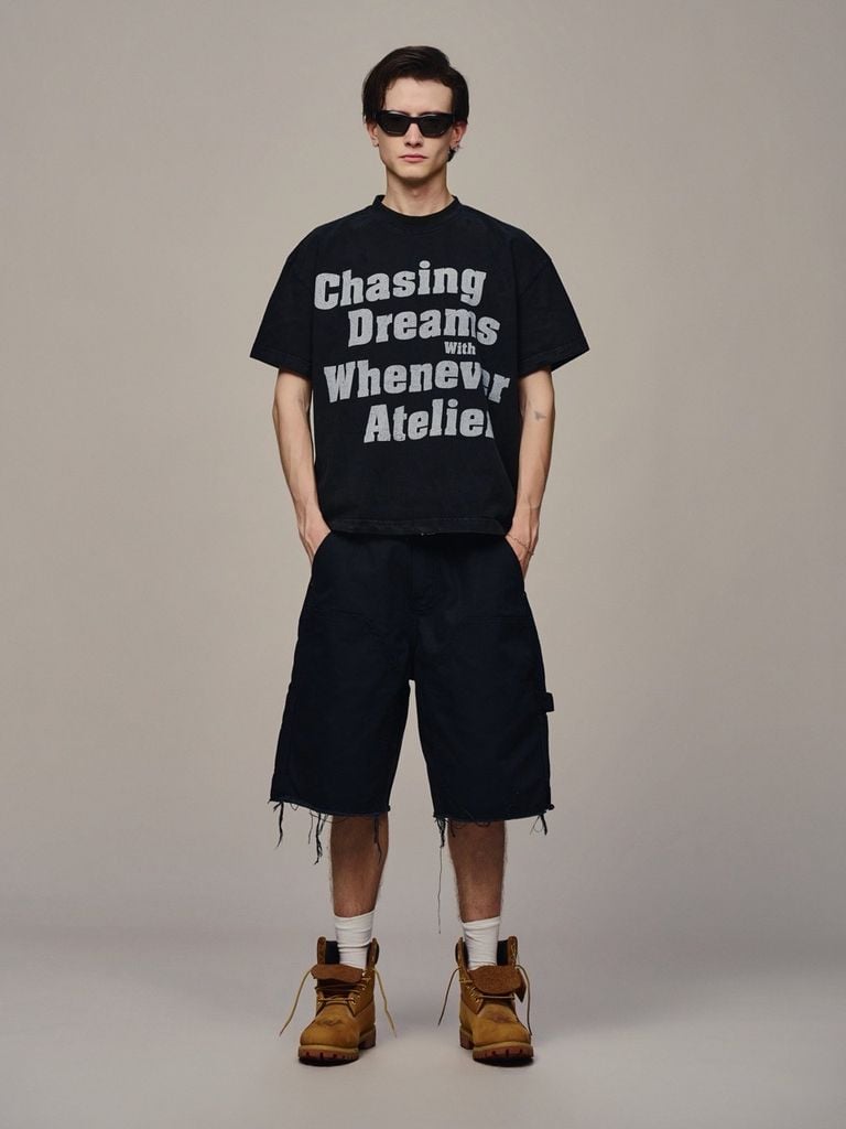 ÁO "WHENEVER" SS26 CDWWA T-SHIRT / BLACK