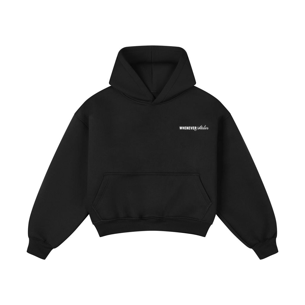 “WHENEVER” ATELIER ORIGIN HOODIE / BLACK