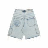 QUẦN NGẮN "WHENEVER" DOUBLE-KNEE BAGGY SHORTS / WASH BLUE