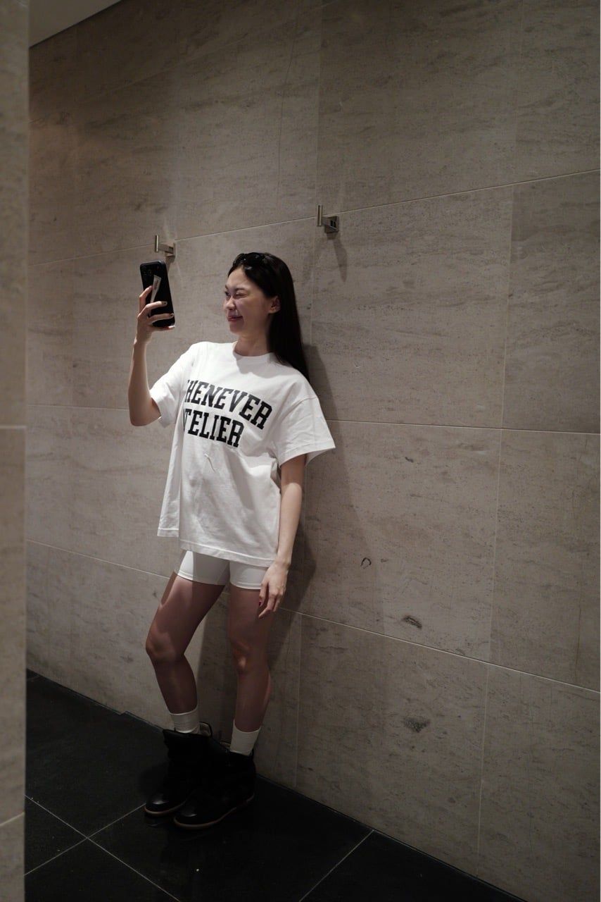 ÁO “WHENEVER” BASIC LOGO VER2 T-SHIRT / WHITE