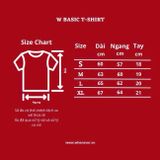 “WHENEVER” W BASIC T-SHIRT / NAVY