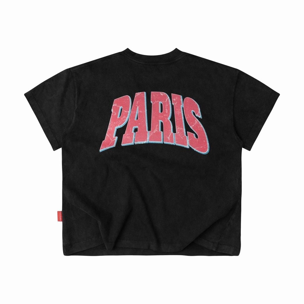 ÁO "WHENEVER" PARIS T-SHIRT / BLACK