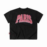 ÁO "WHENEVER" PARIS T-SHIRT / BLACK