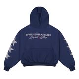 “WHENEVER” SUPER STAR HOODIE / NAVY