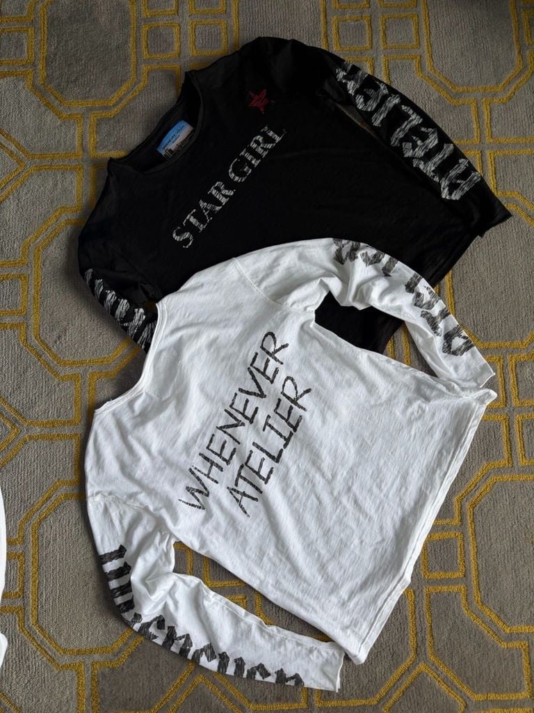 ÁO TAY DÀI  “WHENEVER” STAR GIRL LONG SLEEVE / WHITE