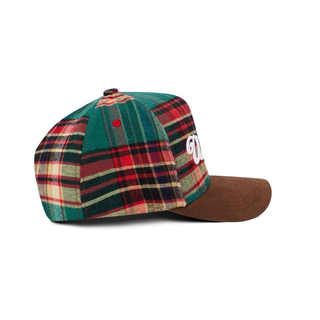 “WHENEVER” PLAID SURDECAP / FOREST