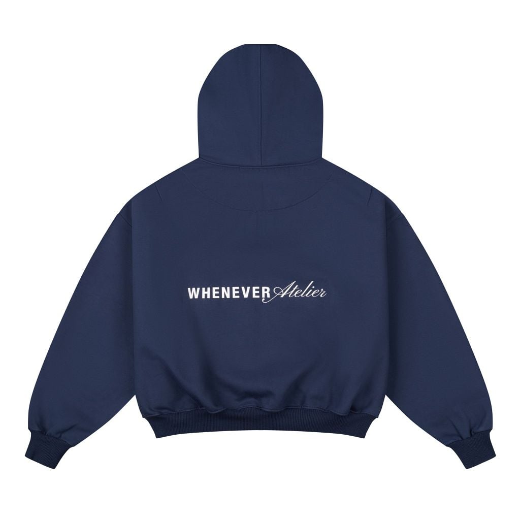"WHENEVER" NY HOODIE / NAVY