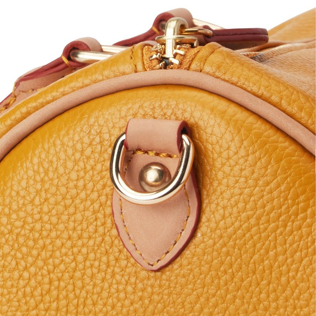 “WHENEVER” BEAR MINI LEATHER BAG / YELLOW