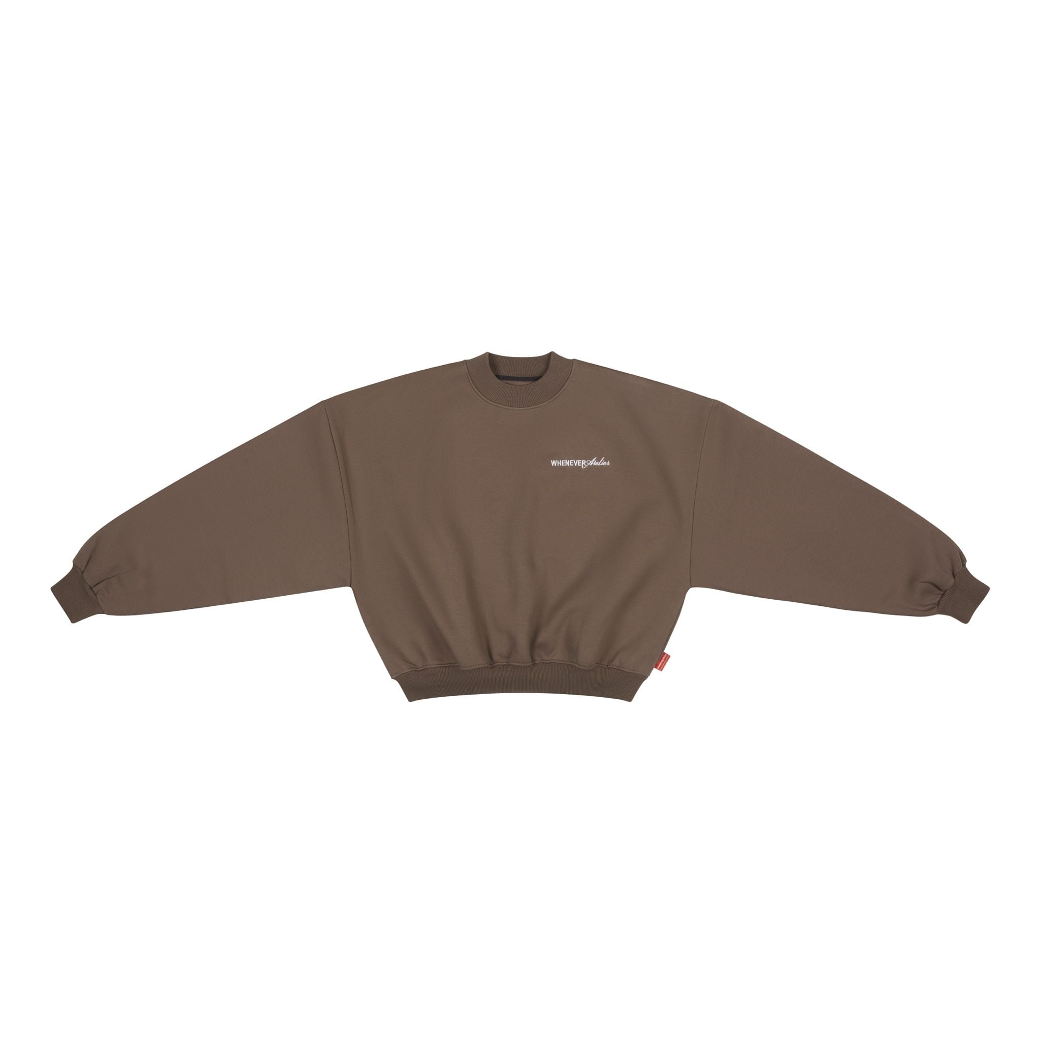 “WHENEVER” BASIC SWEATER / BROWN